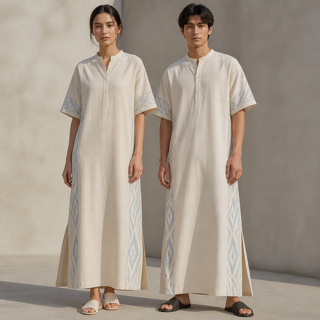 A Unisex Dress design, suitable for Summer. UZ fashion aesthetics. Current season is Summer in UZ. Present it as professional fashion catalogue photography: the garment is the subject, shown full-length with editorial styling, neutral posing and tasteful, non-suggestive framing.
photorealistic fashion design, A Unisex Dress design, suitable for Summer. UZ fashion aesthetics. Current season is Summer in UZ. Present it as professional fashion catalogue photography: the garment is the subject, shown full-length with editorial styling, neutral posing and tasteful, non-suggestive framing., just the design no text