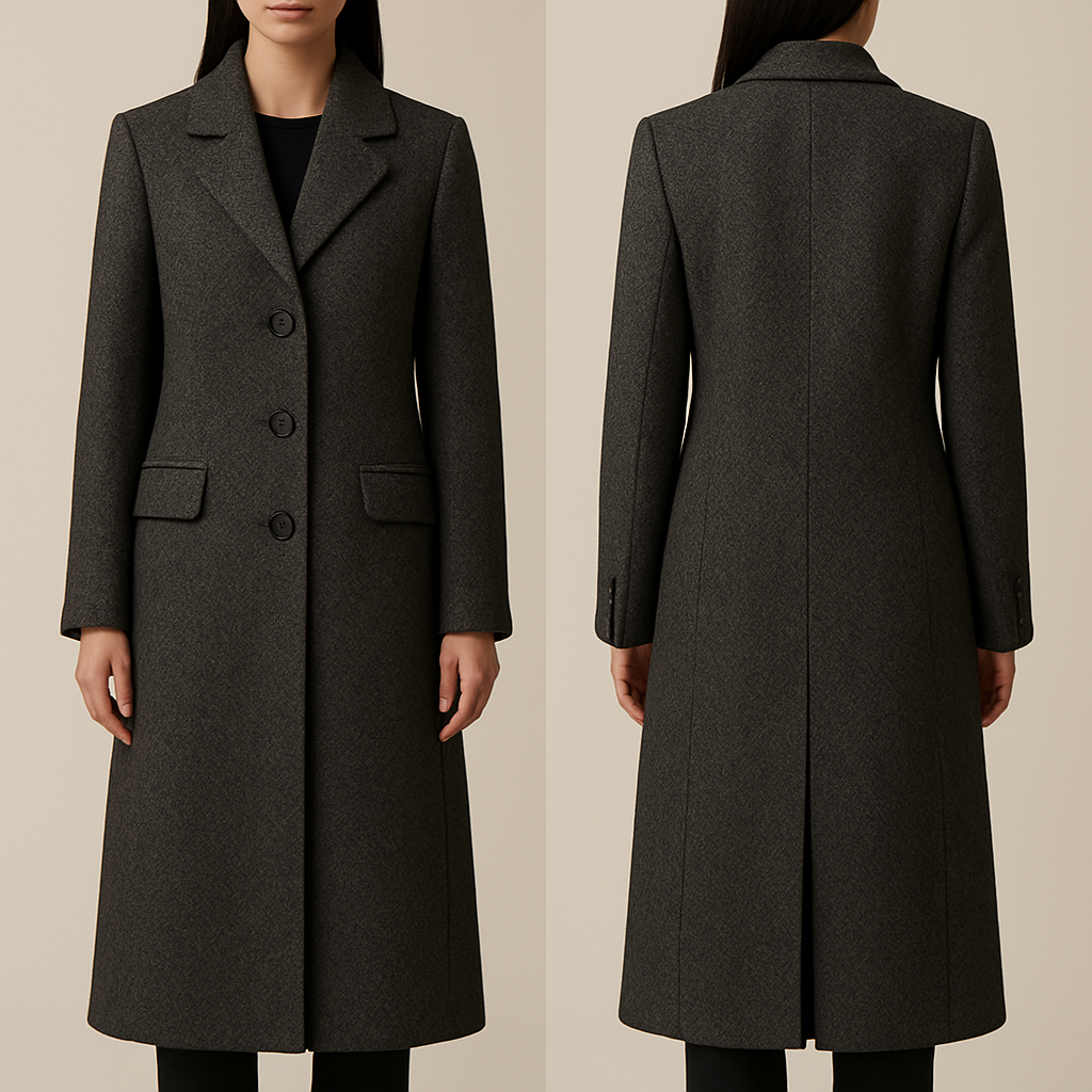 أريد تصميم مانتو جوخ طويل نسب الذوق العصري نسائي
أريد تصميم مانتو جوخ طويل نسب الذوق العصري نسائي, classic style, show front and back