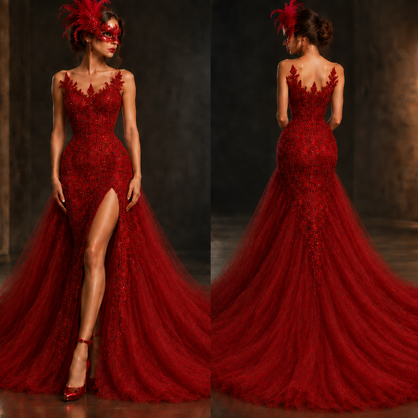 Remove the truffles and have the dress to be a soft fluffy appearance, no layers
edit the attached fashion design with these instructions: Remove the truffles and have the dress to be a soft fluffy appearance, no layers. keep it photorealistic, just the design no text