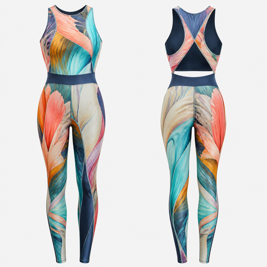 photorealistic fashion design, A Female Activewear design, in Elegant style, elegant style, just the design no text, show front and back. Refinement: make it colourful
photorealistic fashion design, photorealistic fashion design, A Female Activewear design, in Elegant style, elegant style, just the design no text, show front and back. Refinement: make it colourful , just the design no text