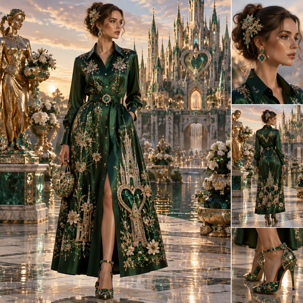 photorealistic fashion design, photorealistic fashion design, photorealistic fashion design, A Female Dress design, suitable for Fall. платье волнистые есть цветка бутонов цвет изумрудный блестящие переливающий в длинным воротником стоячим с открытым с карманами туфли блестящие блёстками по длинная до колена и причёски. GE fashion aesthetics. Present it as professional fashion catalogue photography: the garment is the subject, shown full-length with editorial styling, neutral posing and tasteful, non-suggestive framing., just the design no text. Refinement: платье футляр, just the design no text. Refinement: платье комбинация в слип дресс, just the design no text. Refinement: платье рубашка остров драгоценностей с двумя сердечками гигантская замок из фундамента и цветка блестящие статуи цветы в вазах необычные
photorealistic fashion design, photorealistic fashion design, photorealistic fashion design, photorealistic fashion design, A Female Dress design, suitable for Fall. платье волнистые есть цветка бутонов цвет изумрудный блестящие переливающий в длинным воротником стоячим с открытым с карманами туфли блестящие блёстками по длинная до колена и причёски. GE fashion aesthetics. Present it as professional fashion catalogue photography: the garment is the subject, shown full-length with editorial styling, neutral posing and tasteful, non-suggestive framing., just the design no text. Refinement: платье футляр, just the design no text. Refinement: платье комбинация в слип дресс, just the design no text. Refinement: платье рубашка остров драгоценностей с двумя сердечками гигантская замок из фундамента и цветка блестящие статуи цветы в вазах необычные, just the design no text