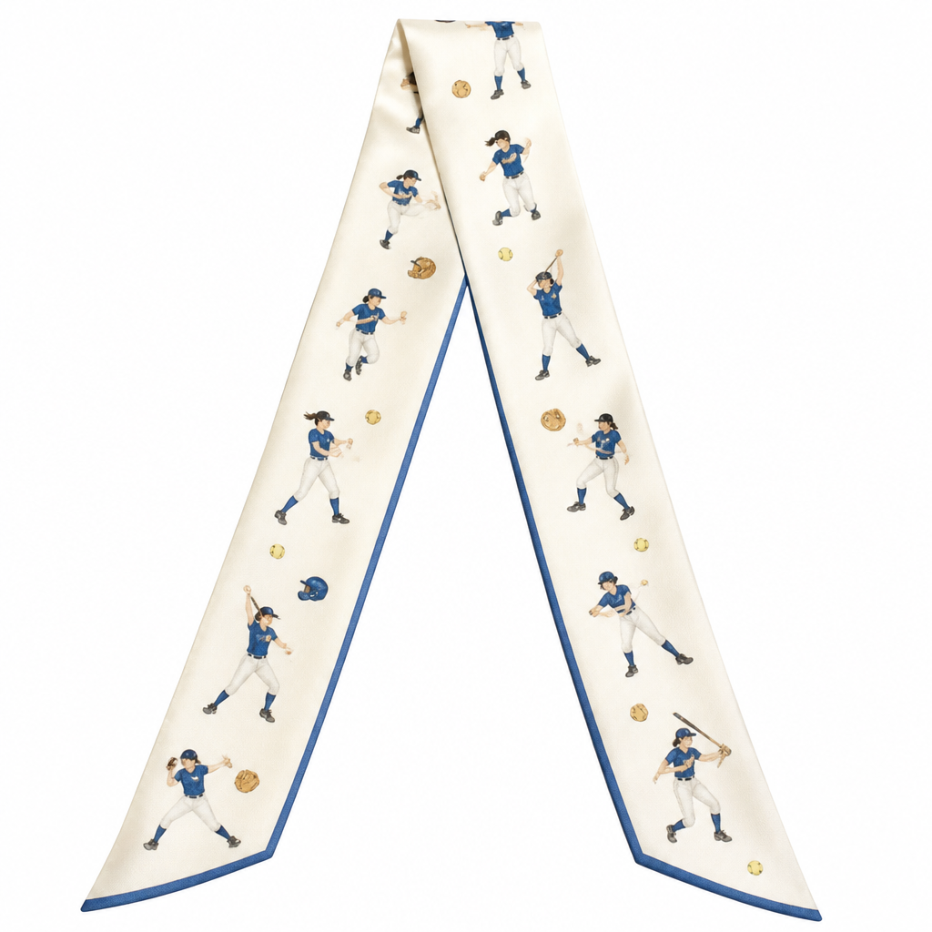 Design a silk twilly. Make it women’s softballs in a very simple but playful way and classic preppy
photorealistic fashion design, Design a silk twilly. Make it women’s softballs in a very simple but playful way and classic preppy, classic style, just the design no text