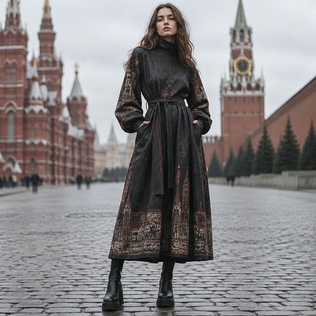 A Dress design, suitable for Fall, in Streetwear style. Russia fashion aesthetics. Present it as professional fashion catalogue photography: the garment is the subject, shown full-length with editorial styling, neutral posing and tasteful, non-suggestive framing.
photorealistic fashion design, A Dress design, suitable for Fall, in Streetwear style. Russia fashion aesthetics. Present it as professional fashion catalogue photography: the garment is the subject, shown full-length with editorial styling, neutral posing and tasteful, non-suggestive framing., streetwear style, just the design no text