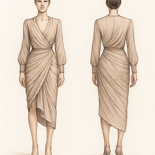 Unique draping outfits
Like blouse draping skirts
