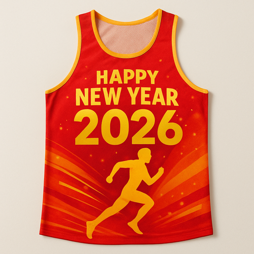 Áo singlet chạy bộ chào năm mới 2026