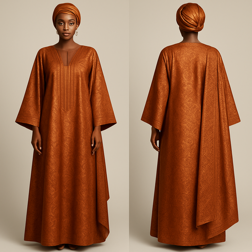 Create a shadda boubou for women that’s the first of its kind, unique, classy, and sophisticated in design. 