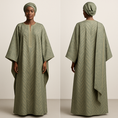 Create a shadda boubou for women that’s the first of its kind, unique, classy, and sophisticated in design. 