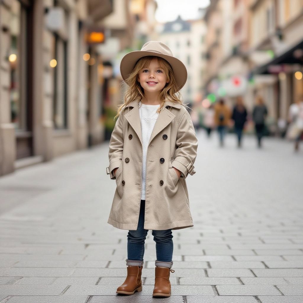Design a unique and beautiful Zara linen raincoat or trench coat for six-year-old children.
Minimalist fashion: Design a Zara linen raincoat or trench coat for six-year-old children. It has a simple cut, clean lines, and a neutral color.