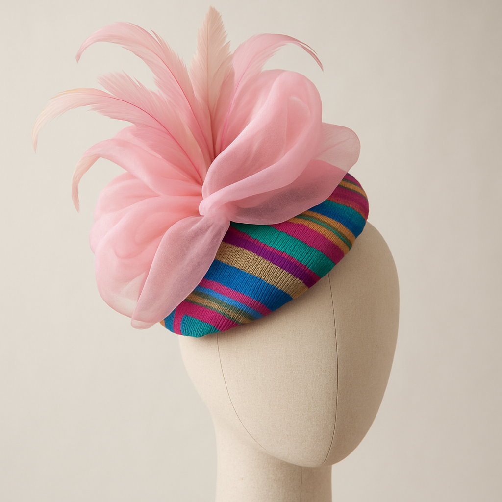 Create a one of a kind fascinator wedding hats, using colorful aso oke and a pink chiffon fabric, with feathers that will look unique, graceful, And attractive.
Create a one of a kind fascinator wedding hats, using colorful aso oke and a pink chiffon fabric, with feathers that will look unique, graceful, And attractive., classic style