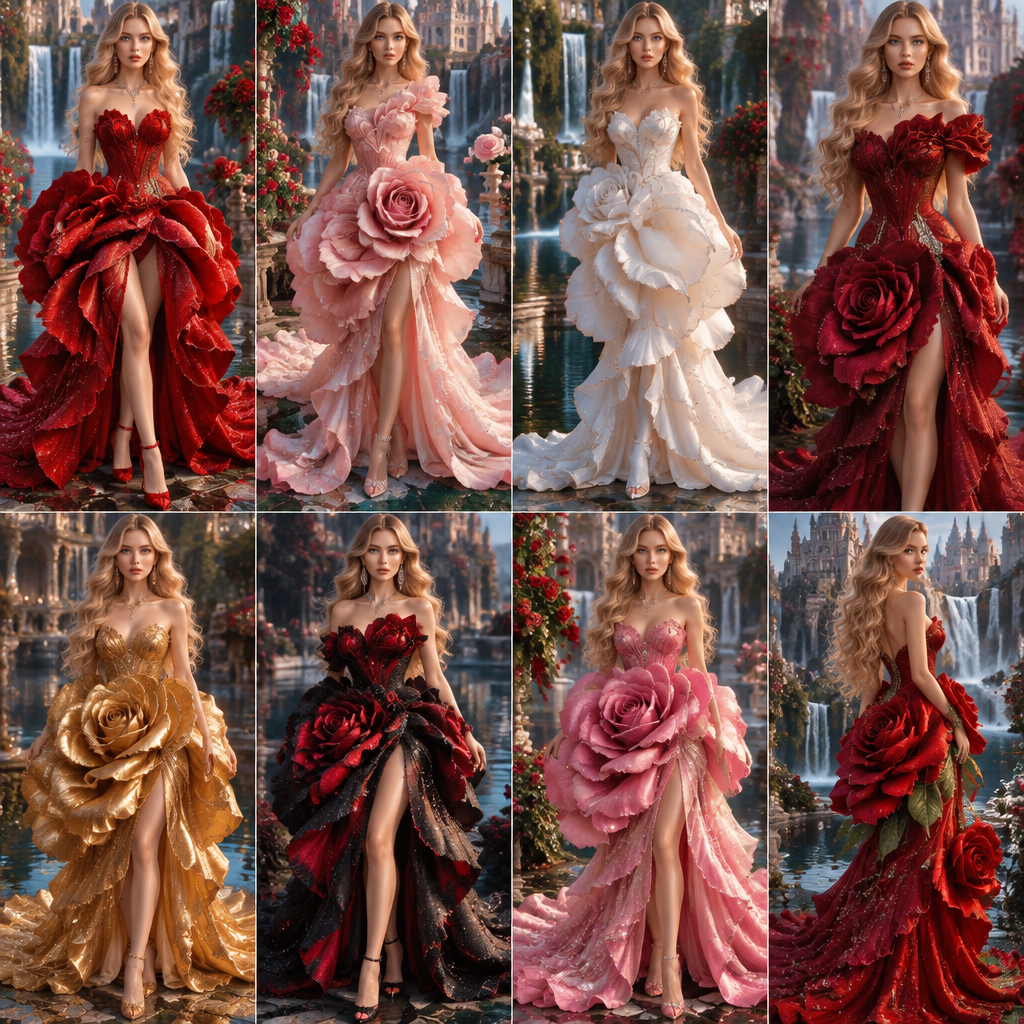 photorealistic fashion design, photorealistic fashion design, photorealistic fashion design, photorealistic fashion design, photorealistic fashion design, photorealistic fashion design, photorealistic fashion design, photorealistic fashion design, photorealistic fashion design, A Female Dress design, suitable for Fall. длинные волосы до колена кудрявые светлая девушка голубые глаза яркие макияж яркий красивые обстановка сзади огромные замки водопады бассейны золото бриллианты украшения сундуки с драгоценностями настоящими несуществующие ещё горшки с цветами грудь маленькая 75b блестящая очень блестящая Present it as professional fashion catalogue photography: the garment is the subject, shown full-length with editorial styling, neutral posing and tasteful, non-suggestive framing., just the design no text. Refinement: .
* **Главный объект:** Молодая женщина с волнистыми светлыми волосами стоит в полный рост. Её наряд выполнен в виде пышного многослойного цветка с белоснежными лепестками, сужающегося к талии и переходящего в зелёный стебель в области корсажа и декольте. Верхние лепестки элегантно обрамляют плечи и грудь, а тычинки цветка декоративно расположены у выреза.
* **Окружение:** Действие происходит на фоне спокойного природного водоема с темной водой, на которой плавают листья кувшинок и водные растения. На переднем плане слева виден фрагмент крупного живого стебля и бутона.
* **Атмосфера:** Композиция выдержана в сказочной, эльфийской эстетике, подчеркивая гармонию природы и высокой моды., just the design no text. Refinement: .
* **Главный объект:** Молодая женщина с волнистыми светлыми волосами стоит в полный рост. Её наряд выполнен в виде пышного многослойного цветка с белоснежными лепестками, сужающегося к талии и переходящего в зелёный стебель в области корсажа и декольте. Верхние лепестки элегантно обрамляют плечи и грудь, а тычинки цветка декоративно расположены у выреза.
* **Окружение:** Действие происходит на фоне спокойного природного водоема с темной водой, на которой плавают листья кувшинок и водные растения. На переднем плане слева виден фрагмент крупного живого стебля и бутона.
* **Атмосфера:** Композиция выдержана в сказочной, эльфийской эстетике, подчеркивая гармонию природы и высокой моды. роза, just the design no text. Refinement: роза, just the design no text. Refinement: роза, just the design no text. Refinement: роза, just the design no text. Refinement: из одного цветка розы, just the design no text. Refinement: из одного цветка, just the design no text. Refinement: ещё, just the design no text. Refinement: все варианты роза
photorealistic fashion design, photorealistic fashion design, photorealistic fashion design, photorealistic fashion design, photorealistic fashion design, photorealistic fashion design, photorealistic fashion design, photorealistic fashion design, photorealistic fashion design, photorealistic fashion design, A Female Dress design, suitable for Fall. длинные волосы до колена кудрявые светлая девушка голубые глаза яркие макияж яркий красивые обстановка сзади огромные замки водопады бассейны золото бриллианты украшения сундуки с драгоценностями настоящими несуществующие ещё горшки с цветами грудь маленькая 75b блестящая очень блестящая Present it as professional fashion catalogue photography: the garment is the subject, shown full-length with editorial styling, neutral posing and tasteful, non-suggestive framing., just the design no text. Refinement: .
* **Главный объект:** Молодая женщина с волнистыми светлыми волосами стоит в полный рост. Её наряд выполнен в виде пышного многослойного цветка с белоснежными лепестками, сужающегося к талии и переходящего в зелёный стебель в области корсажа и декольте. Верхние лепестки элегантно обрамляют плечи и грудь, а тычинки цветка декоративно расположены у выреза.
* **Окружение:** Действие происходит на фоне спокойного природного водоема с темной водой, на которой плавают листья кувшинок и водные растения. На переднем плане слева виден фрагмент крупного живого стебля и бутона.
* **Атмосфера:** Композиция выдержана в сказочной, эльфийской эстетике, подчеркивая гармонию природы и высокой моды., just the design no text. Refinement: .
* **Главный объект:** Молодая женщина с волнистыми светлыми волосами стоит в полный рост. Её наряд выполнен в виде пышного многослойного цветка с белоснежными лепестками, сужающегося к талии и переходящего в зелёный стебель в области корсажа и декольте. Верхние лепестки элегантно обрамляют плечи и грудь, а тычинки цветка декоративно расположены у выреза.
* **Окружение:** Действие происходит на фоне спокойного природного водоема с темной водой, на которой плавают листья кувшинок и водные растения. На переднем плане слева виден фрагмент крупного живого стебля и бутона.
* **Атмосфера:** Композиция выдержана в сказочной, эльфийской эстетике, подчеркивая гармонию природы и высокой моды. роза, just the design no text. Refinement: роза, just the design no text. Refinement: роза, just the design no text. Refinement: роза, just the design no text. Refinement: из одного цветка розы, just the design no text. Refinement: из одного цветка, just the design no text. Refinement: ещё, just the design no text. Refinement: все варианты роза, just the design no text