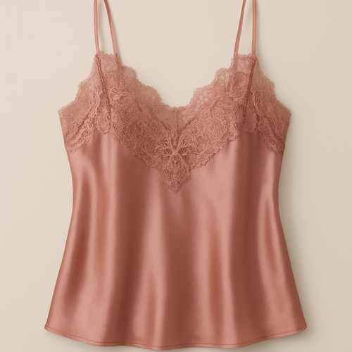 Satin lace camisole 

