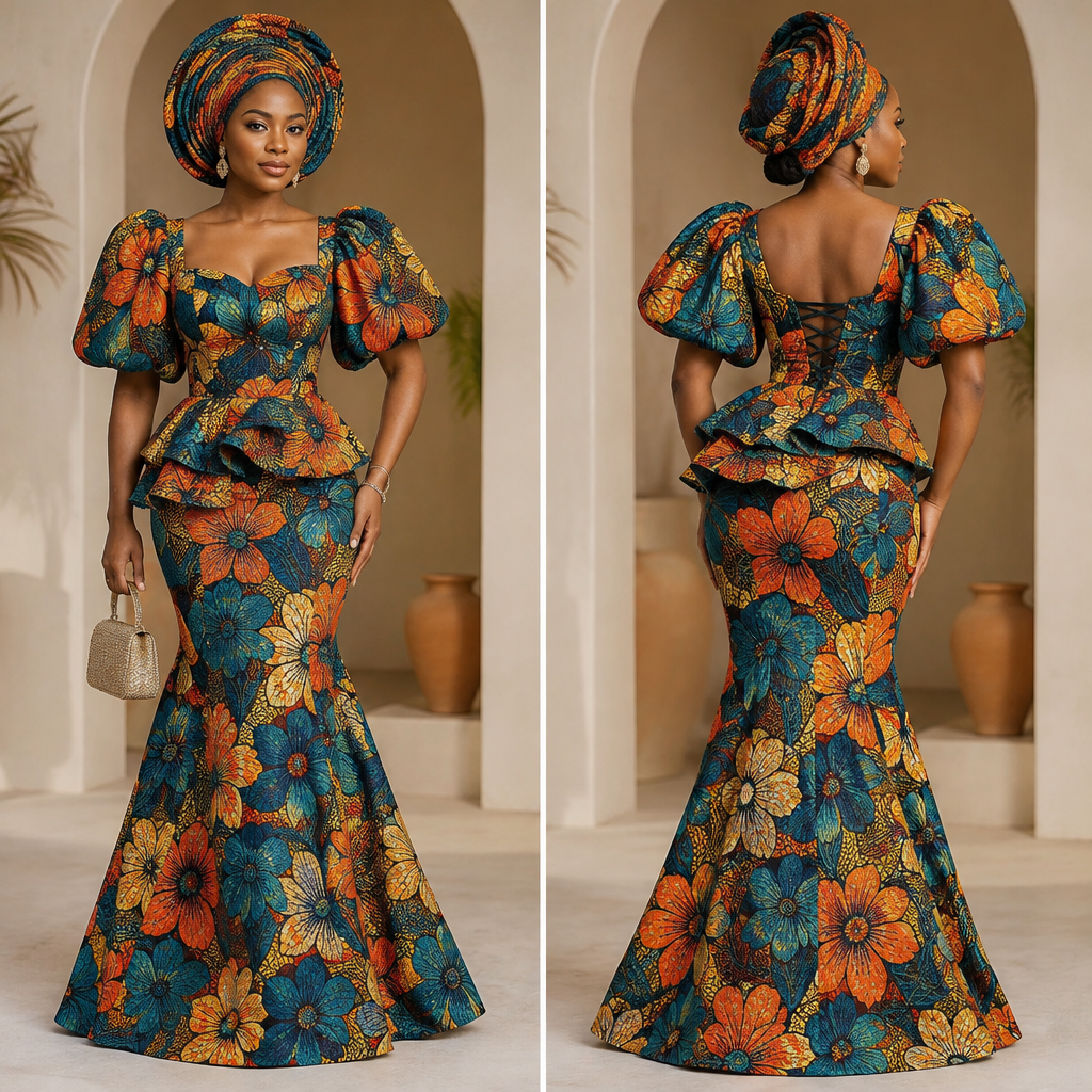 A Female Dress design, suitable for Summer. Consider Nigerian fashion — Ankara prints, aso-oke, adire, agbada; vibrant patterns, head-wraps (gele), bold colors and statement pieces. Present it as professional fashion catalogue photography: the garment is the subject, shown full-length with editorial styling, neutral posing and tasteful, non-suggestive framing.
photorealistic fashion design, A Female Dress design, suitable for Summer. Consider Nigerian fashion — Ankara prints, aso-oke, adire, agbada; vibrant patterns, head-wraps (gele), bold colors and statement pieces. Present it as professional fashion catalogue photography: the garment is the subject, shown full-length with editorial styling, neutral posing and tasteful, non-suggestive framing., just the design no text