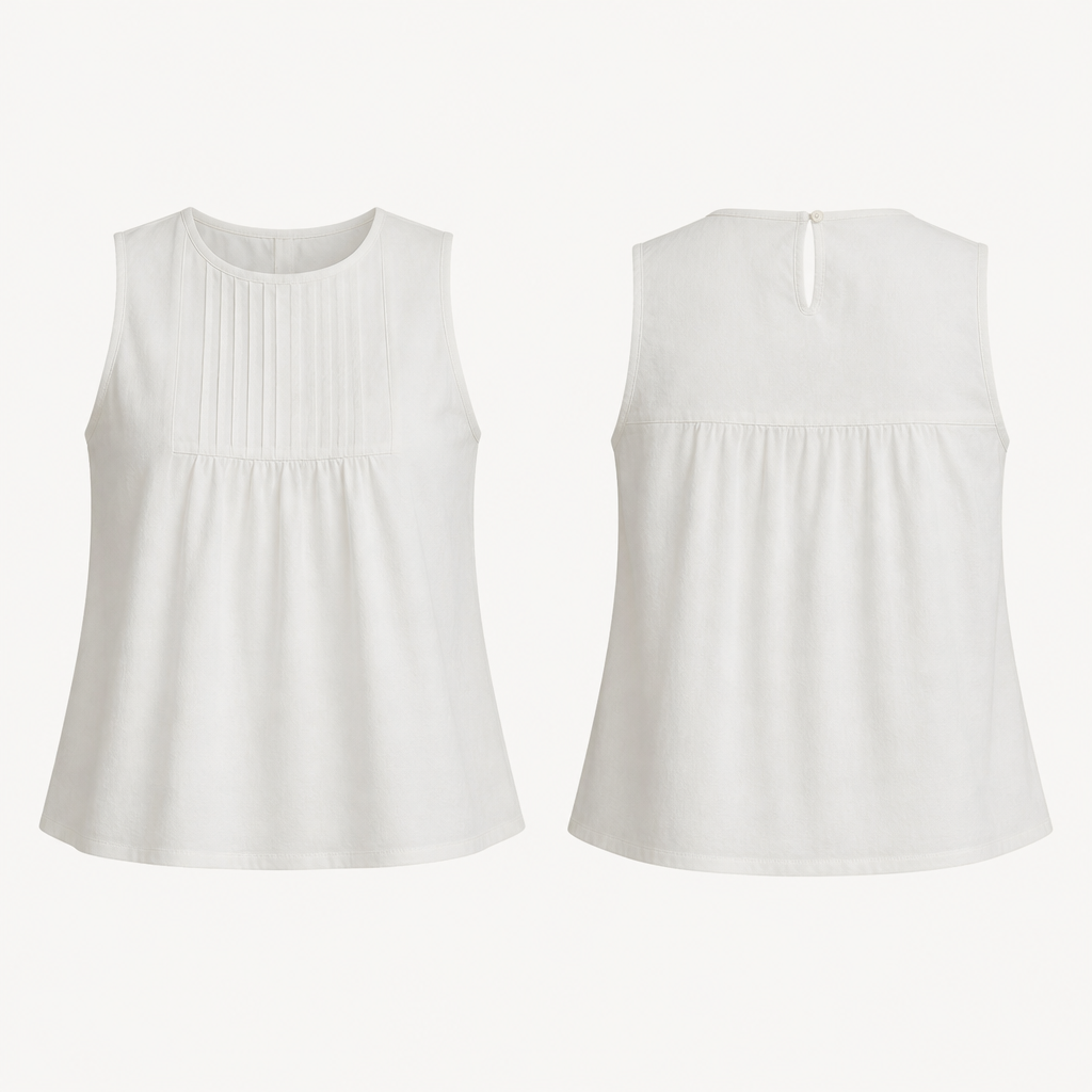 A Top design, made of Cotton, for Casual, suitable for Summer, in Old Money style. Design with modest coverage.
photorealistic fashion design, A Top design, made of Cotton, for Casual, suitable for Summer, in Old Money style. Design with modest coverage., old_money style, just the design no text, show front and back