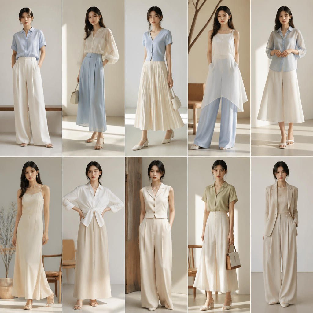 Make it spring and summer collection 2026
photorealistic fashion design, Make it spring and summer collection 2026, korean_fashion style, just the design no text