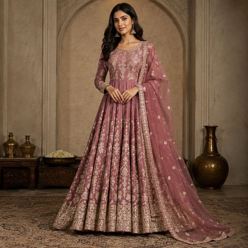 A Dress design. mujhe darish banakar do. India fashion aesthetics. Present it as professional fashion catalogue photography: the garment is the subject, shown full-length with editorial styling, neutral posing and tasteful, non-suggestive framing.
photorealistic fashion design, A Dress design. mujhe darish banakar do. India fashion aesthetics. Present it as professional fashion catalogue photography: the garment is the subject, shown full-length with editorial styling, neutral posing and tasteful, non-suggestive framing., just the design no text