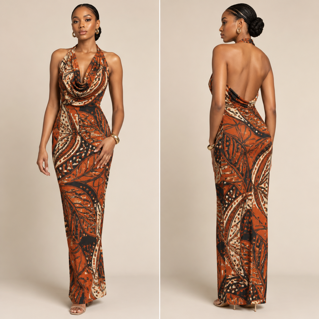 A Female Dress design, suitable for Summer. i want a cowl neckline top
it is sleeveless and fit. Nigeria fashion aesthetics. Present it as professional fashion catalogue photography: the garment is the subject, shown full-length with editorial styling, neutral posing and tasteful, non-suggestive framing.
photorealistic fashion design, A Female Dress design, suitable for Summer. i want a cowl neckline top
it is sleeveless and fit. Nigeria fashion aesthetics. Present it as professional fashion catalogue photography: the garment is the subject, shown full-length with editorial styling, neutral posing and tasteful, non-suggestive framing., just the design no text