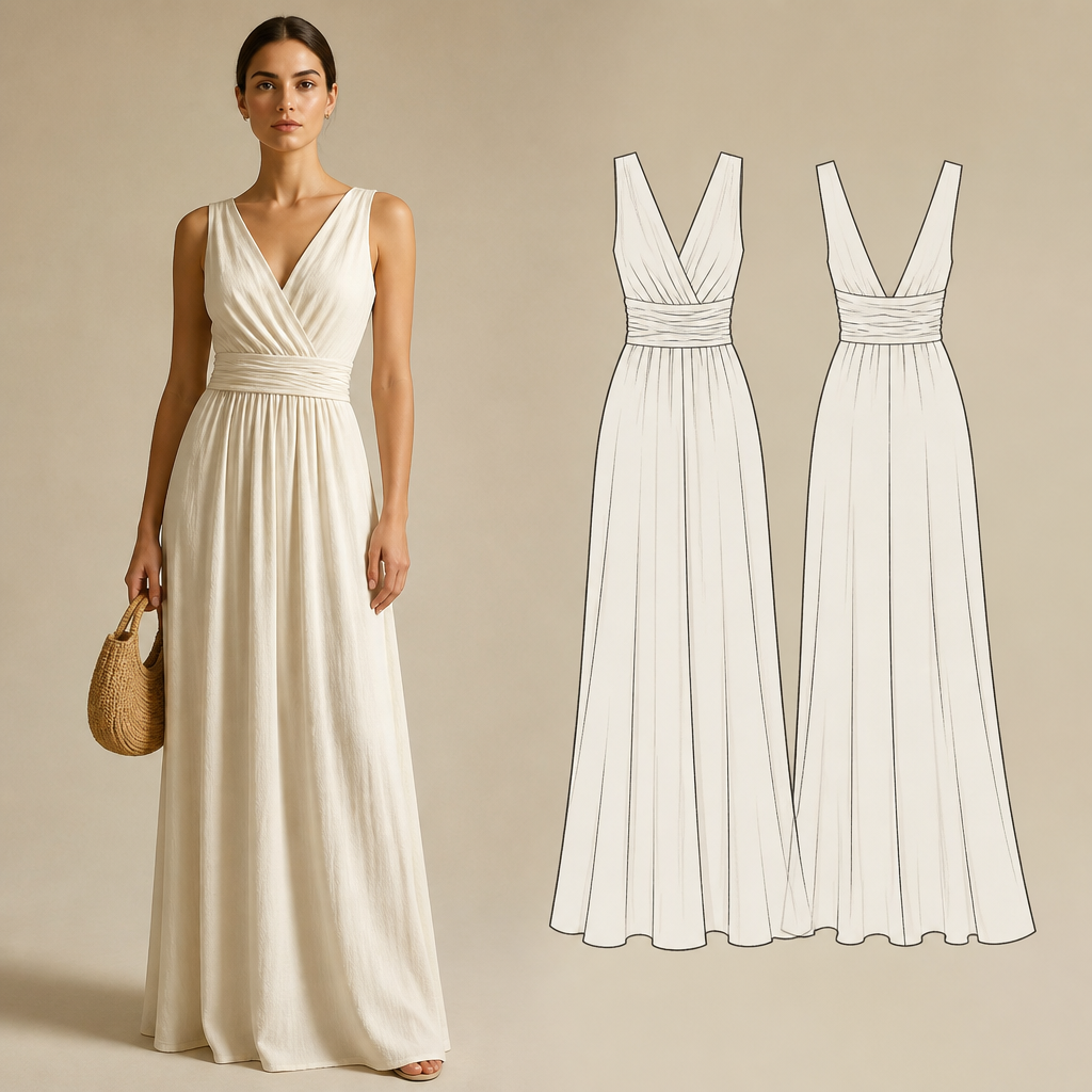 A Female Dress design, suitable for Summer, in Old Money style. Turkey fashion aesthetics.
photorealistic fashion design, A Female Dress design, suitable for Summer, in Old Money style. Turkey fashion aesthetics., old_money style, just the design no text