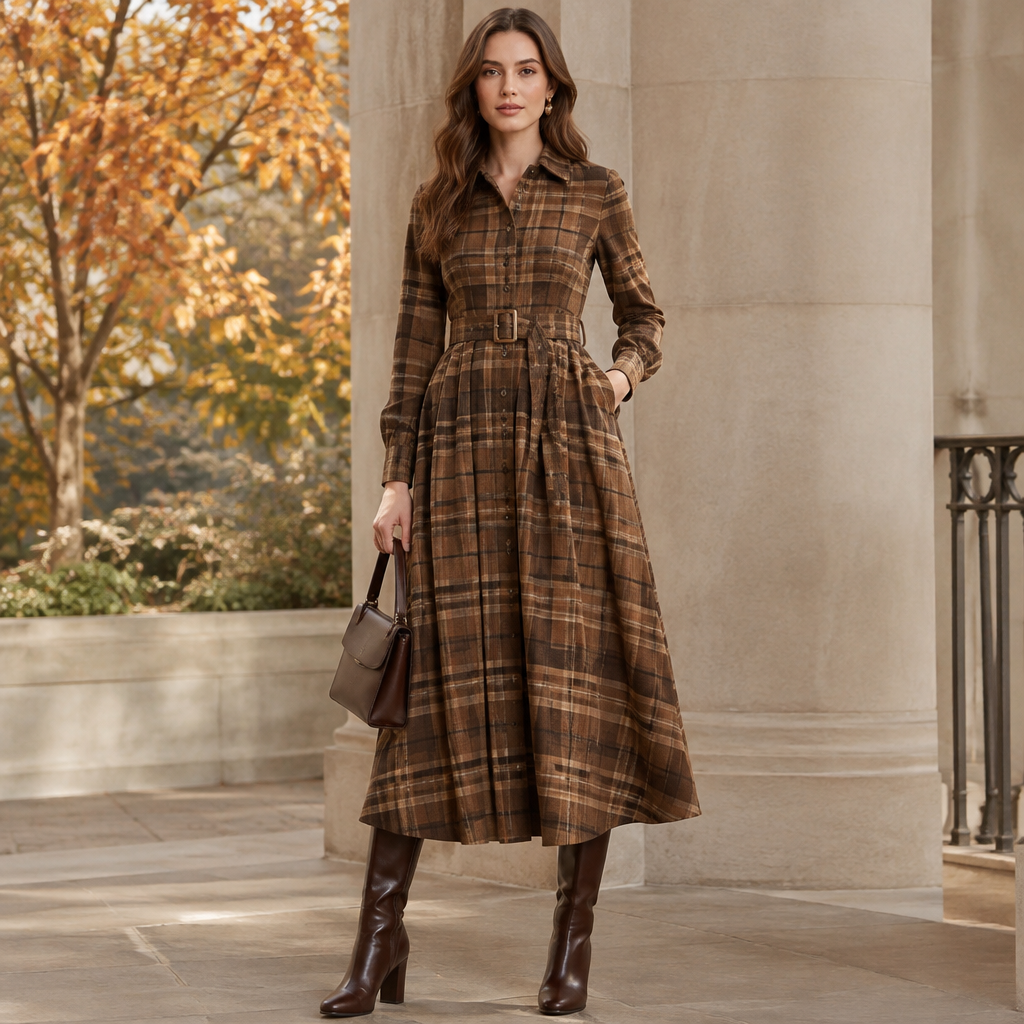 A Female Dress design, suitable for Fall. HT fashion aesthetics. Current season is Autumn in HT. Present it as professional fashion catalogue photography: the garment is the subject, shown full-length with editorial styling, neutral posing and tasteful, non-suggestive framing.
photorealistic fashion design, A Female Dress design, suitable for Fall. HT fashion aesthetics. Current season is Autumn in HT. Present it as professional fashion catalogue photography: the garment is the subject, shown full-length with editorial styling, neutral posing and tasteful, non-suggestive framing., just the design no text