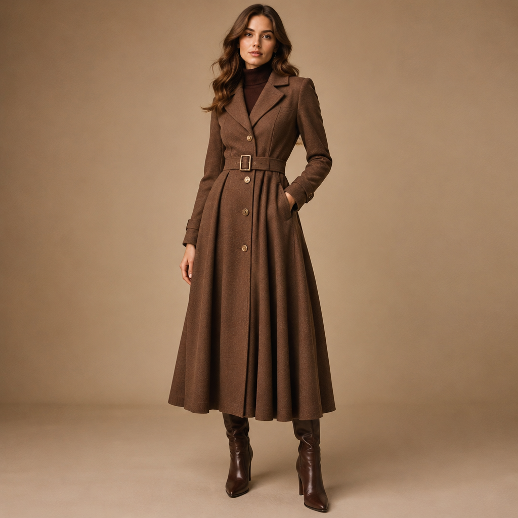A Female Dress design, suitable for Fall. IQ fashion aesthetics. Current season is Autumn in IQ. Present it as professional fashion catalogue photography: the garment is the subject, shown full-length with editorial styling, neutral posing and tasteful, non-suggestive framing.
photorealistic fashion design, A Female Dress design, suitable for Fall. IQ fashion aesthetics. Current season is Autumn in IQ. Present it as professional fashion catalogue photography: the garment is the subject, shown full-length with editorial styling, neutral posing and tasteful, non-suggestive framing., just the design no text