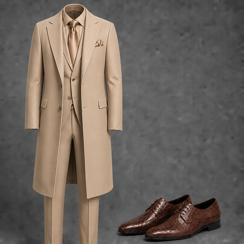 Make this beige
edit the attached fashion design with these instructions: Make this beige. keep it photorealistic, just the design no text