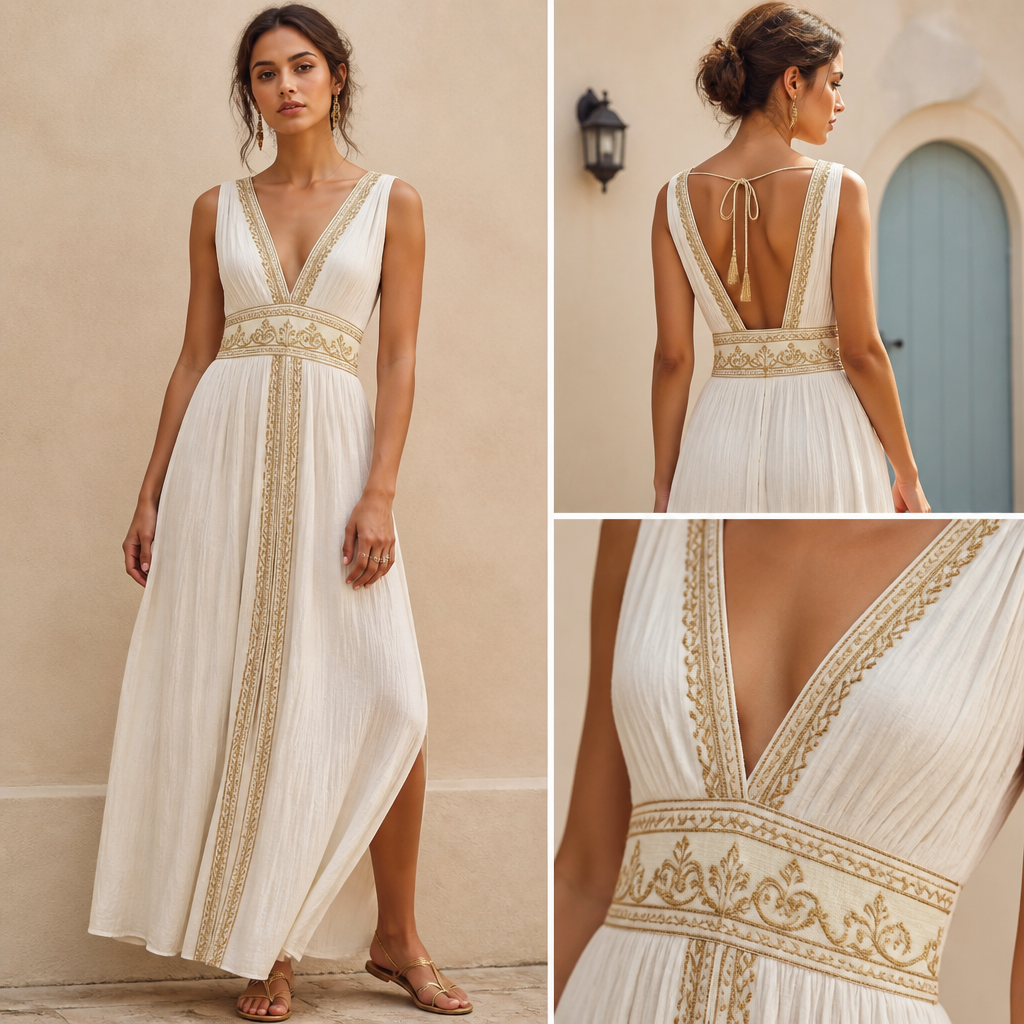 A Female Dress design, suitable for Summer. Tunisia fashion aesthetics. Current season is Summer in Tunisia.
photorealistic fashion design, A Female Dress design, suitable for Summer. Tunisia fashion aesthetics. Current season is Summer in Tunisia., just the design no text