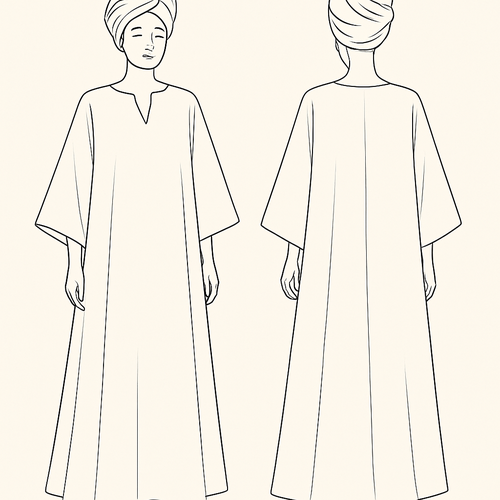 I want a beautiful bubu gown, with a beautiful turban on
