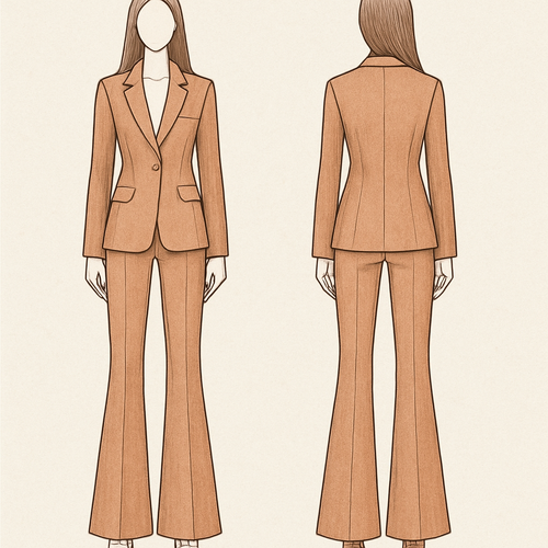 Blazers and a flare pants trouser