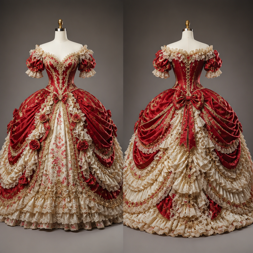 Make it like really ROCOCO
edit the attached fashion design with these instructions: Make it like really ROCOCO. keep it photorealistic, just the design no text
