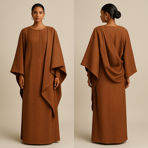 Create a shadda boubou for women that's the first of its kind, unique, classy, and sophisticated in design.