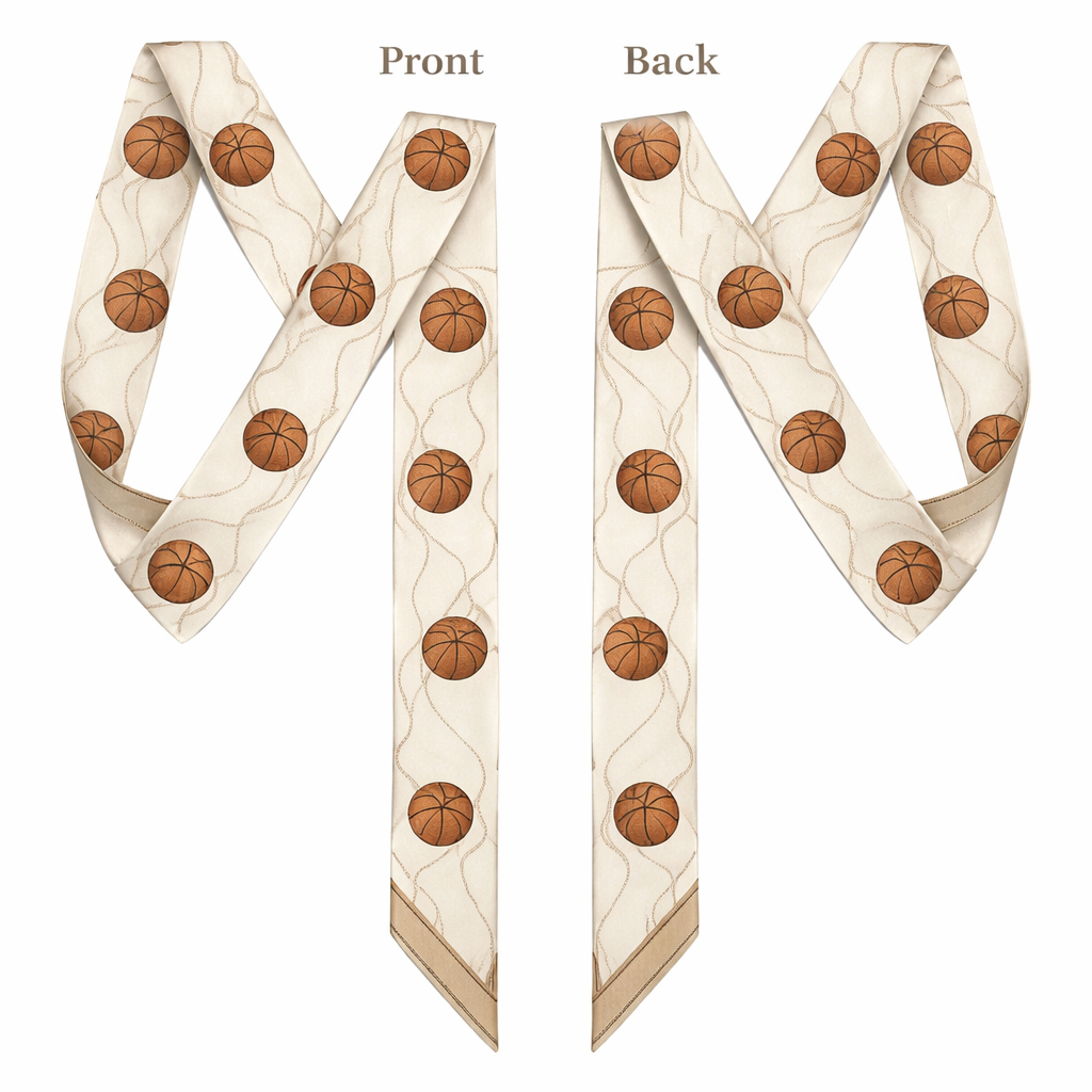 Design a silk scarf thanks 5x 86cm to be wrapped on the handle of a purse.
No logos or any school relation. Make it vintage basketball . Way more simple and tailored just basketballs
Ivory and neural
Design a silk scarf thanks 5x 86cm to be wrapped on the handle of a purse.
No logos or any school relation. Make it vintage basketball . Way more simple and tailored just basketballs
Ivory and neural, classic style, show front and back