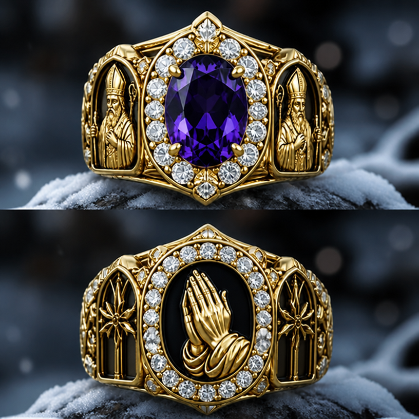 Make this same ring in gold
edit the attached fashion design with these instructions: Make this same ring in gold. keep it photorealistic, just the design no text