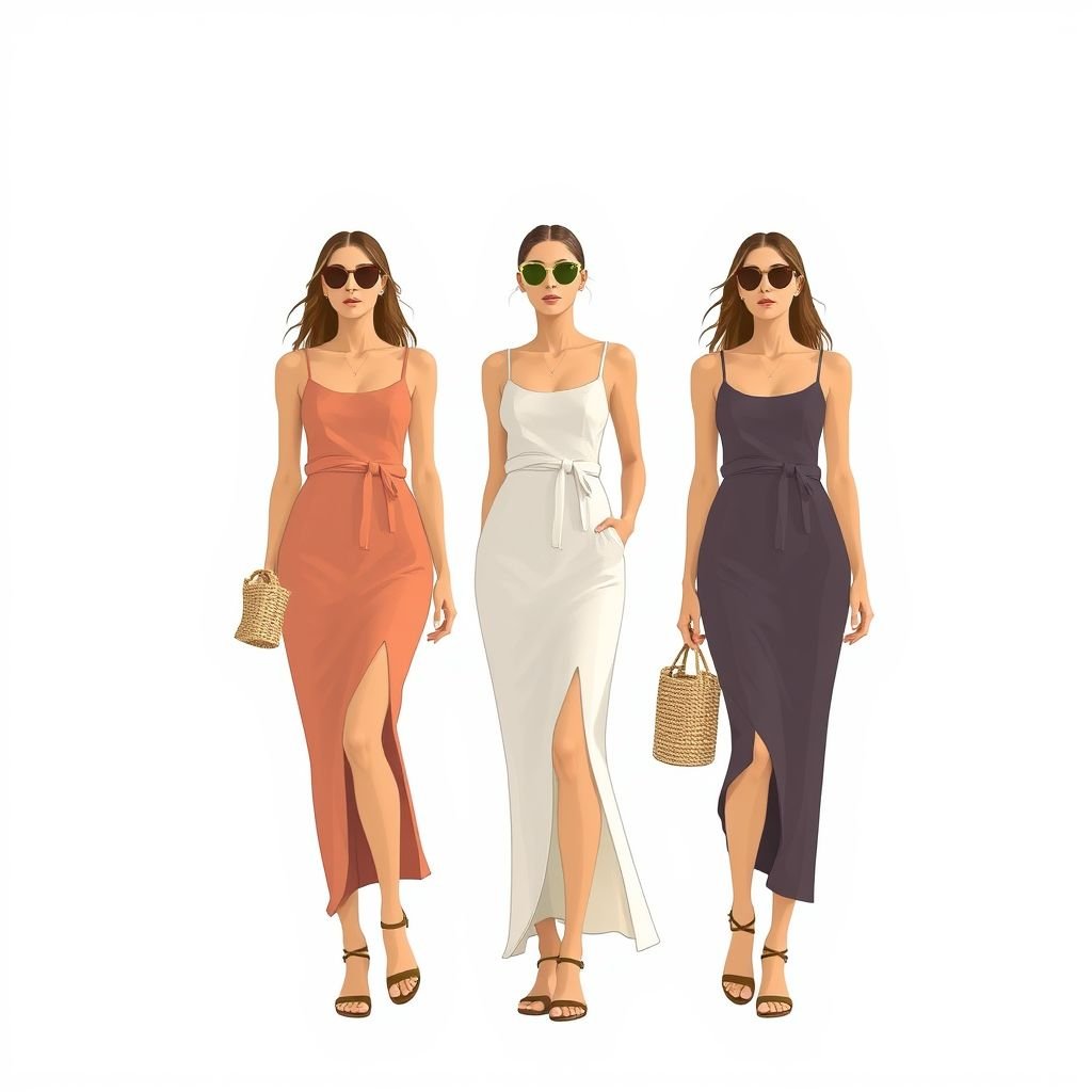 I want to create a simple resort pencil tand dress with like t classic minimal chic
Design a sleek, ankle-length pencil dress in soft, breathable linen, perfect for resort wear. Embrace minimalist chic with a subtle square neckline, delicate spaghetti straps, and a high slit for easy movement. Opt for a muted pastel palette, accented by eco-friendly bamboo accessories, creating a sophisticated yet effortless vacation vibe.