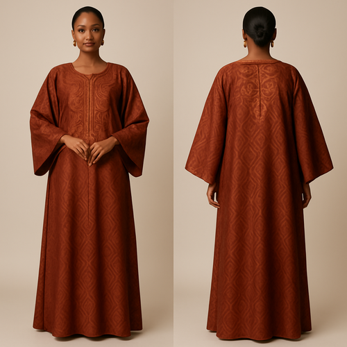 Create a shadda boubou for women that's the first of its kind, unique, classy, and sophisticated in design.