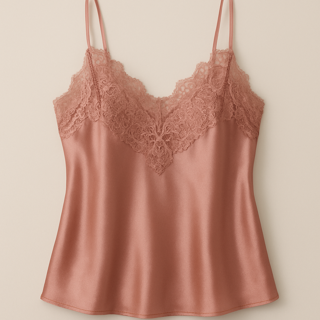 Satin lace camisole
Satin lace camisole