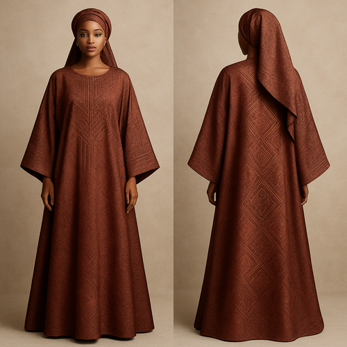 Create a shadda boubou for women that’s the first of its kind, unique, classy, and sophisticated in design. 