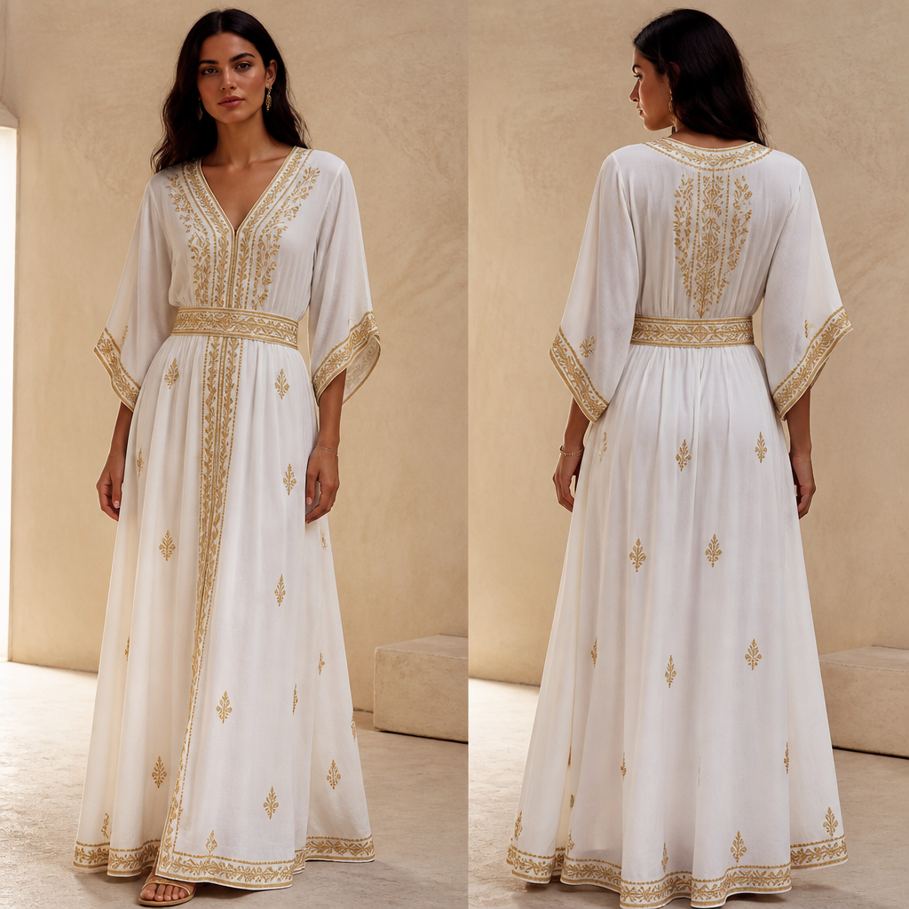 A Female Dress design, suitable for Summer. Algeria fashion aesthetics. Current season is Summer in Algeria.
photorealistic fashion design, A Female Dress design, suitable for Summer. Algeria fashion aesthetics. Current season is Summer in Algeria., just the design no text