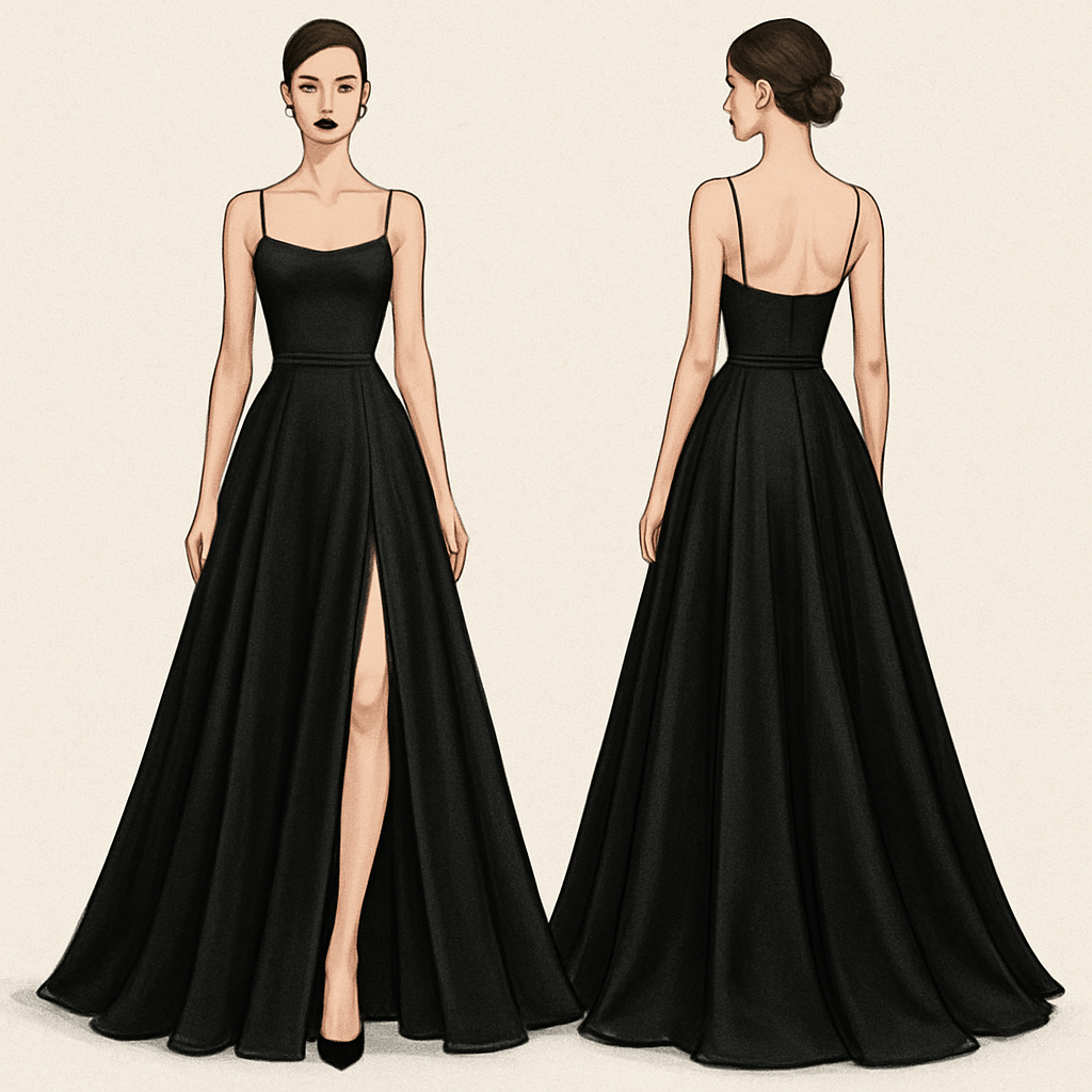 Skirt for the night
Skirt for the night , elegant style, show front and back