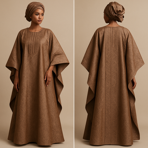 Create a shadda boubou for women that’s the first of its kind, unique, classy, and sophisticated in design. 
