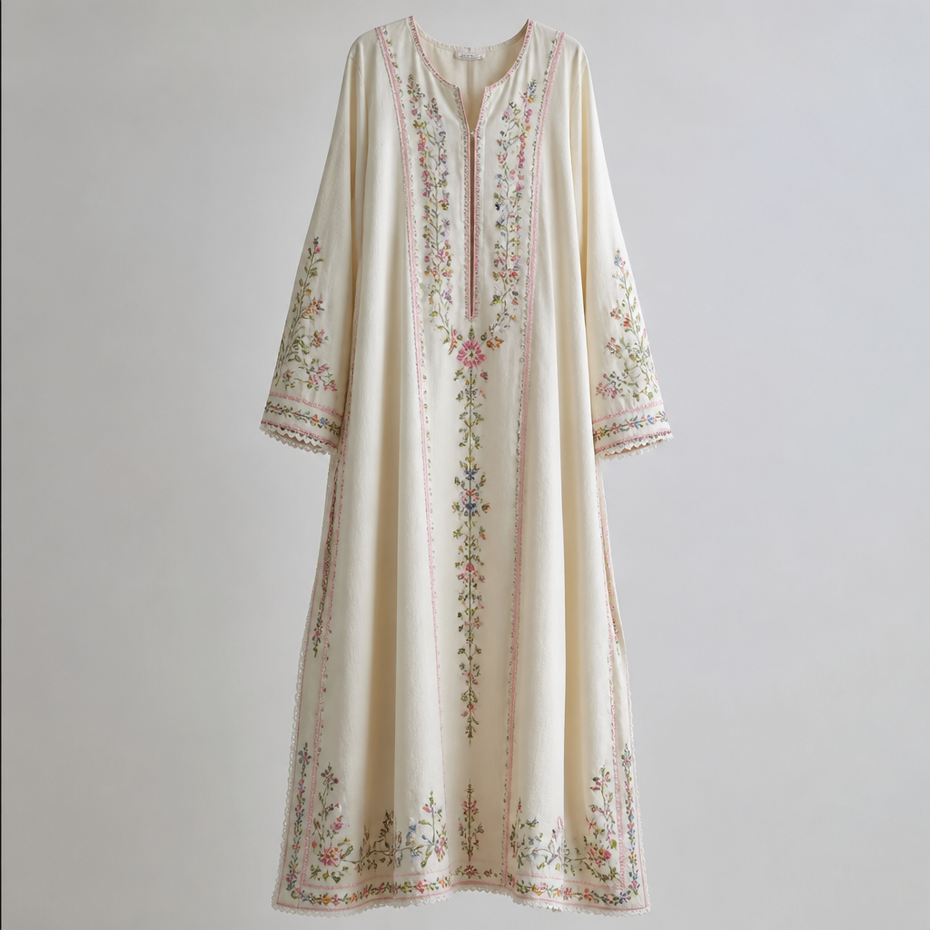A Female Dress design, made of Linen, for Festival, suitable for Summer, in Casual style. Pakistan fashion aesthetics.
photorealistic fashion design, A Female Dress design, made of Linen, for Festival, suitable for Summer, in Casual style. Pakistan fashion aesthetics., casual style, just the design no text
