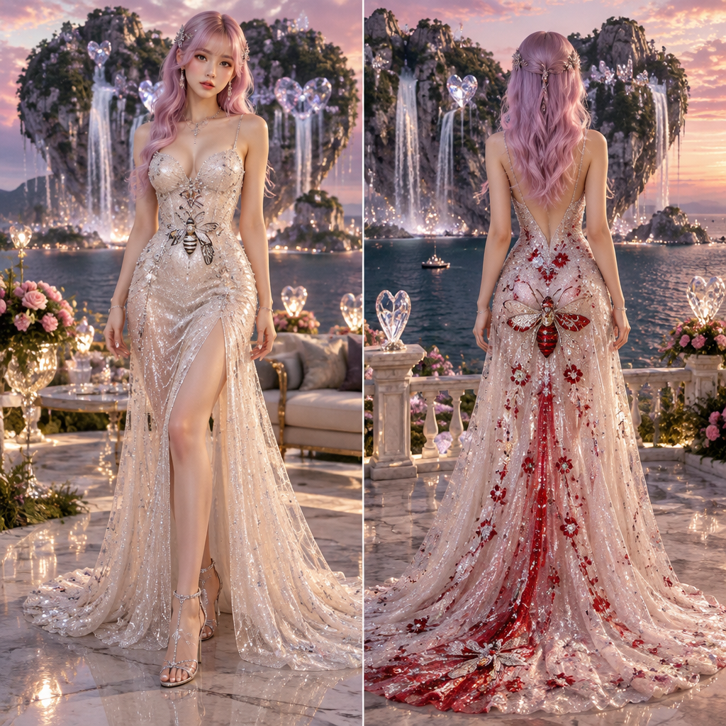 photorealistic fashion design, photorealistic fashion design, photorealistic fashion design, photorealistic fashion design, photorealistic fashion design, photorealistic fashion design, photorealistic fashion design, A Female Dress design, suitable for Fall. платье блестящее задний фон остров в форме сердечек бриллиантами водопадами красивая обстановка дорогая. GE fashion aesthetics. Present it as professional fashion catalogue photography: the garment is the subject, shown full-length with editorial styling, neutral posing and tasteful, non-suggestive framing., just the design no text. Refinement: поменять платье для меня девушка, just the design no text. Refinement: цвет волос поменять, just the design no text. Refinement: волосы впереди синяя сзади красные, just the design no text. Refinement: спереди Пчёлка белая сзади красная, just the design no text. Refinement: красивая обстановка, just the design no text. Refinement: цвет волос белый, just the design no text. Refinement: цвет волос розовый сиреневый
photorealistic fashion design, photorealistic fashion design, photorealistic fashion design, photorealistic fashion design, photorealistic fashion design, photorealistic fashion design, photorealistic fashion design, photorealistic fashion design, A Female Dress design, suitable for Fall. платье блестящее задний фон остров в форме сердечек бриллиантами водопадами красивая обстановка дорогая. GE fashion aesthetics. Present it as professional fashion catalogue photography: the garment is the subject, shown full-length with editorial styling, neutral posing and tasteful, non-suggestive framing., just the design no text. Refinement: поменять платье для меня девушка, just the design no text. Refinement: цвет волос поменять, just the design no text. Refinement: волосы впереди синяя сзади красные, just the design no text. Refinement: спереди Пчёлка белая сзади красная, just the design no text. Refinement: красивая обстановка, just the design no text. Refinement: цвет волос белый, just the design no text. Refinement: цвет волос розовый сиреневый, just the design no text