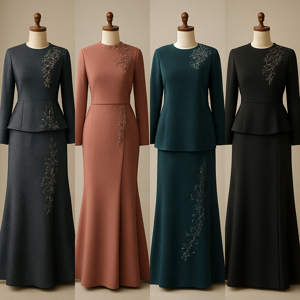 Create me modest two piece that's first in the world, using unique stone design, classy and sophisticated. Keep me 4 designs. Make them rich by adding minimal stone embroidery and stones designs. Showcasing different styles and fabric.
Create me modest two piece that's first in the world, using unique stone design, classy and sophisticated. Keep me 4 designs. Make them rich by adding minimal stone embroidery and stones designs. Showcasing different styles and fabric.