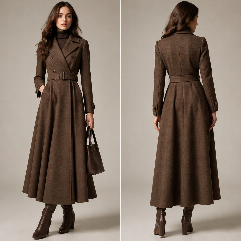 A Female Dress design, suitable for Fall. IQ fashion aesthetics. Current season is Autumn in IQ. Present it as professional fashion catalogue photography: the garment is the subject, shown full-length with editorial styling, neutral posing and tasteful, non-suggestive framing.
photorealistic fashion design, A Female Dress design, suitable for Fall. IQ fashion aesthetics. Current season is Autumn in IQ. Present it as professional fashion catalogue photography: the garment is the subject, shown full-length with editorial styling, neutral posing and tasteful, non-suggestive framing., just the design no text
