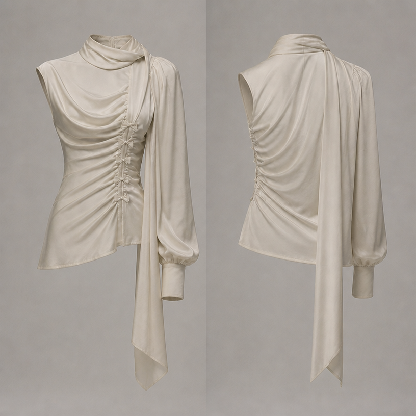 make the other hand to go down a bit covering just a side of the armpit
edit the attached fashion design with these instructions: make the other hand to go down a bit covering just a side of the armpit. keep it photorealistic, just the design no text