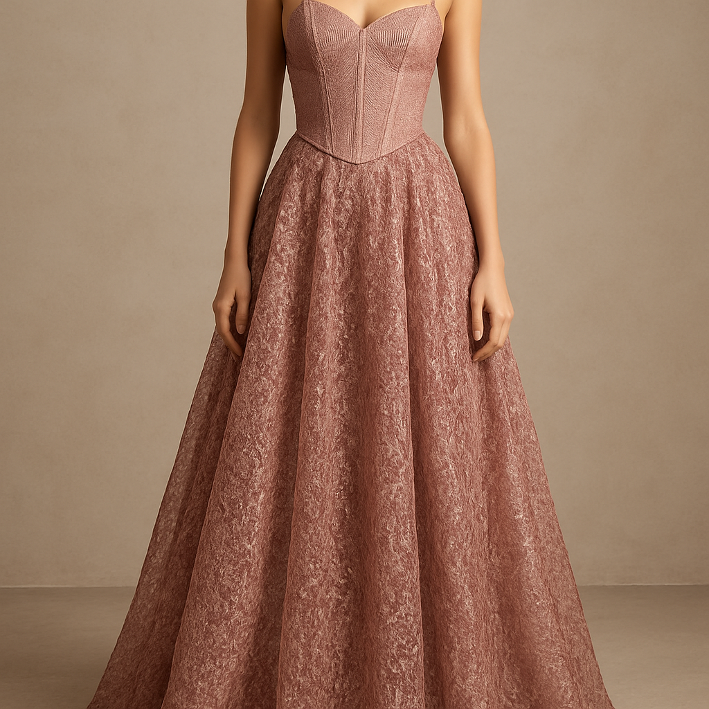 חצאית ארוכה תחרה נוצצת טקסטורה מיוחדת ומחוך צבע תואם
חצאית ארוכה תחרה נוצצת טקסטורה מיוחדת ומחוך צבע תואם