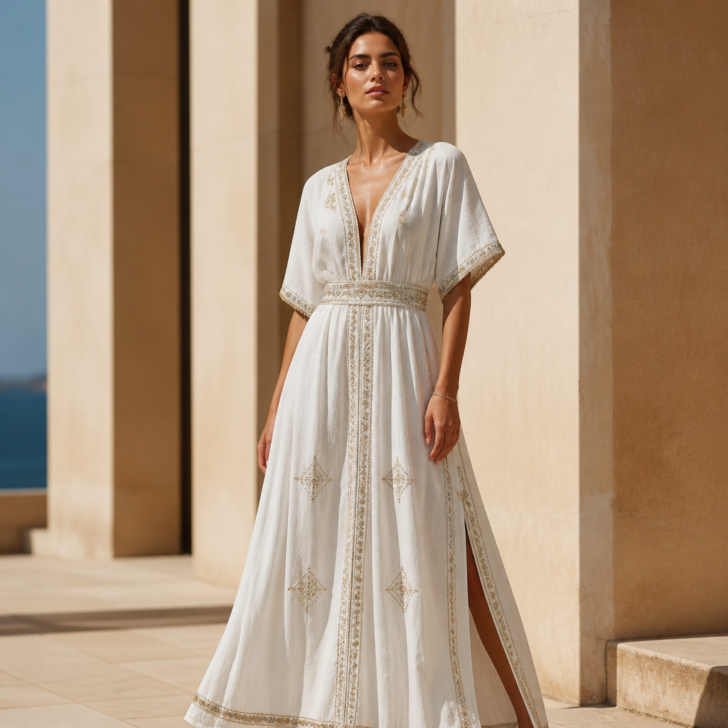 A Female Dress design, suitable for Summer. Algeria fashion aesthetics. Current season is Summer in Algeria.
photorealistic fashion design, A Female Dress design, suitable for Summer. Algeria fashion aesthetics. Current season is Summer in Algeria., just the design no text