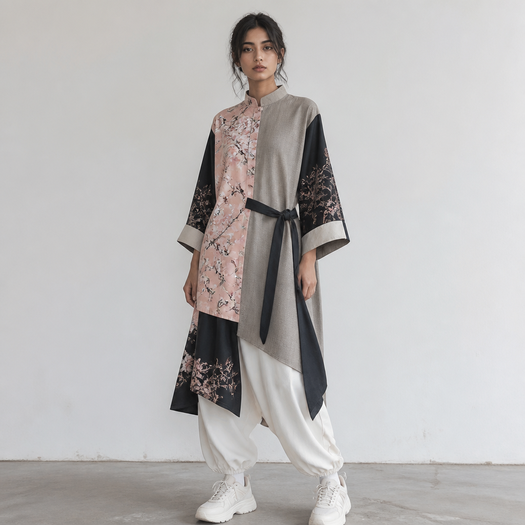 A Female Dress design, in Japanese Street style. Pakistan fashion aesthetics.
photorealistic fashion design, A Female Dress design, in Japanese Street style. Pakistan fashion aesthetics., japanese_street style, just the design no text
