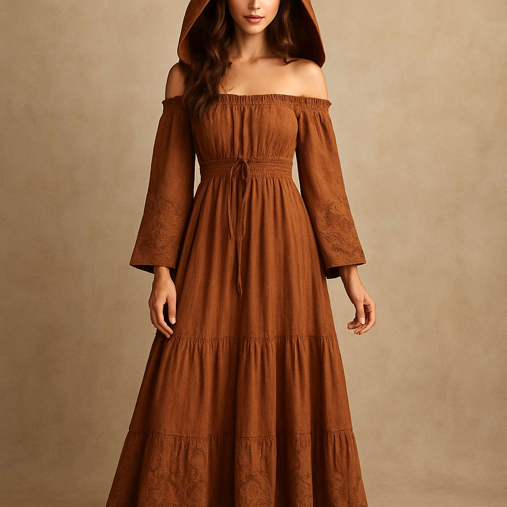 Cape hooded dress that turns into off the shoulder 


Cape hooded dress that turns into off the shoulder 
, bohemian style