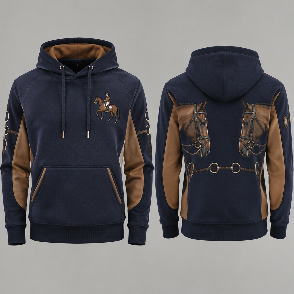 هودى ميلتون شبابى
photorealistic fashion design, هودى ميلتون شبابى
, equestrian style, just the design no text, show front and back