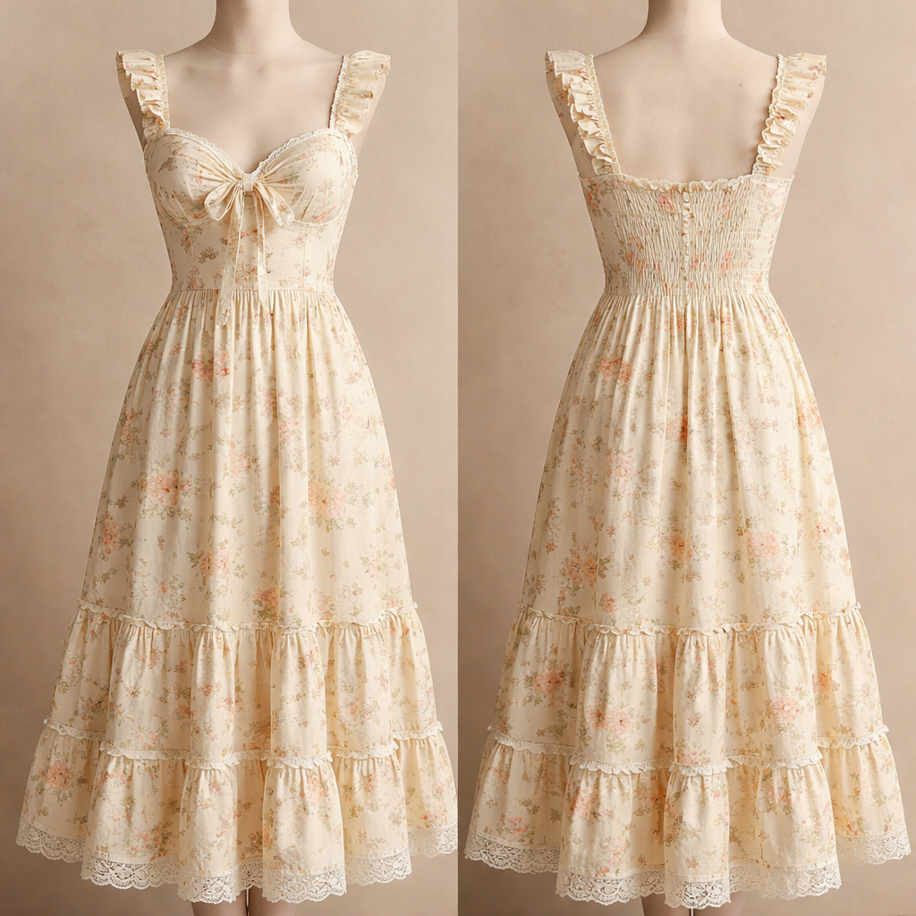 Casual dress
Casual dress , vintage style, show front and back