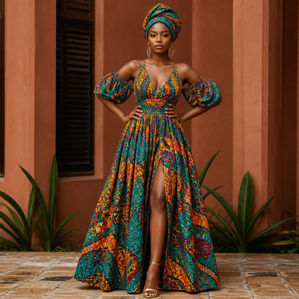 A Female Dress design, suitable for Summer. Consider Nigerian fashion — Ankara prints, aso-oke, adire, agbada; vibrant patterns, head-wraps (gele), bold colors and statement pieces.
photorealistic fashion design, A Female Dress design, suitable for Summer. Consider Nigerian fashion — Ankara prints, aso-oke, adire, agbada; vibrant patterns, head-wraps (gele), bold colors and statement pieces., just the design no text